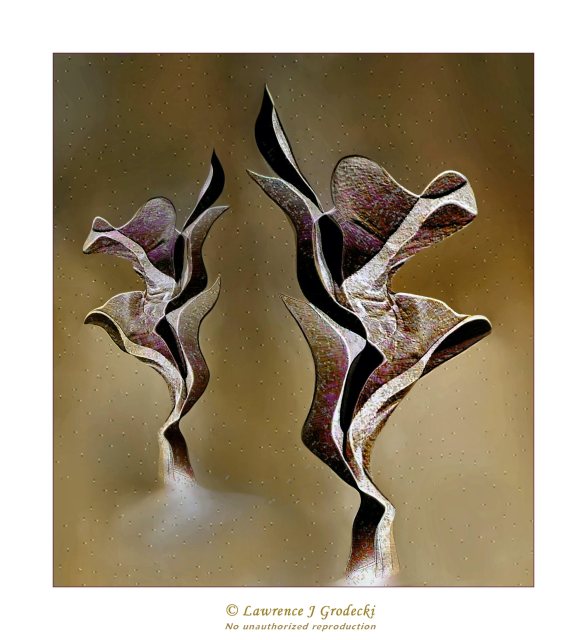 Two ladies skating in the air.