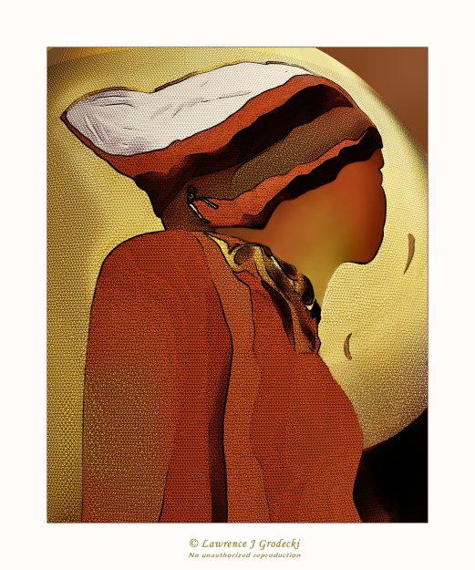 A young woman muses over life and leaves.